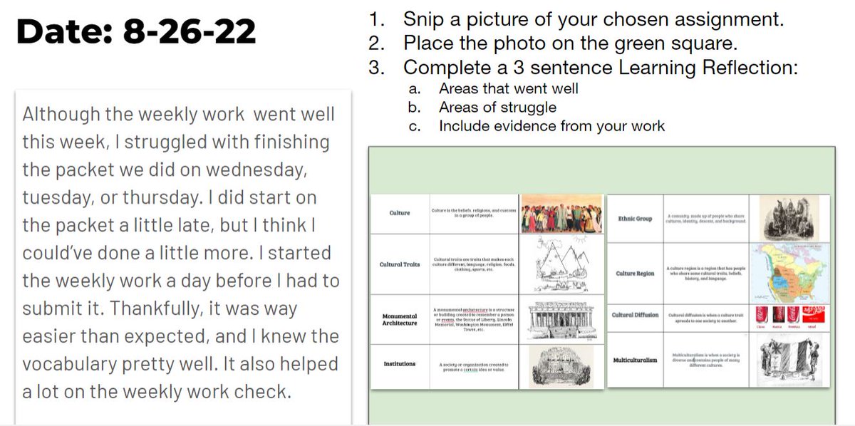 shanshab10's tweet photo. Another AMAZING addition to my curriculum this year is weekly Learning Reflections (a @NowaTechie #mathrep #eduprotcol). I am blown away! I cannot wait to see the progress over the year!
#InspireExcellence
#FastandCurious #ThickSlide @eduprotocols
@durham_dragon https://t.co/AwNpcHQRiJ