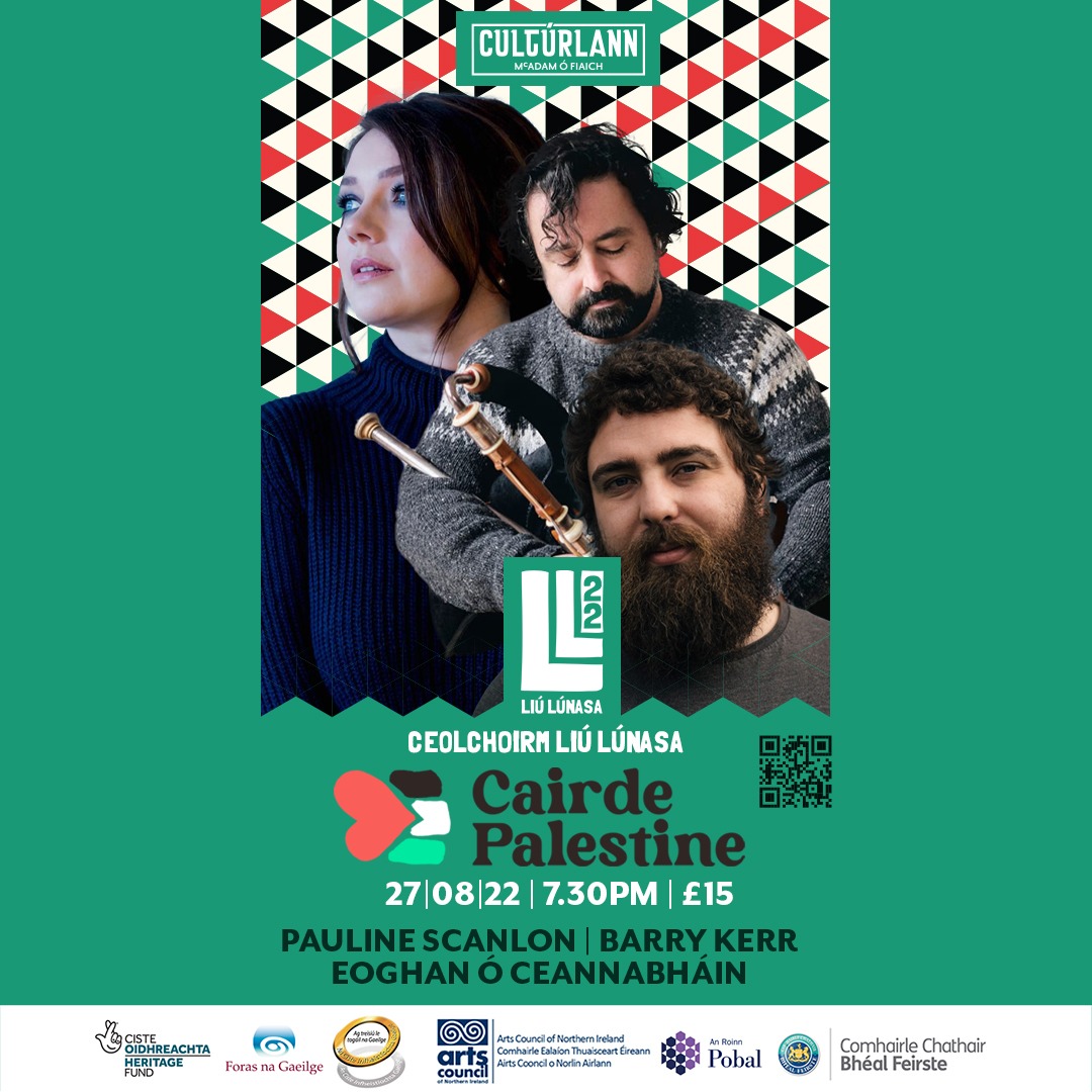 An Chultúrlann (@culturlann) on Twitter photo Roinnt grianghraf ó Fhéile Liú Lúnasa san Chultúrlann inniu
Níl i bhfad le dhul anois go dtí Ceolchoirm Liú Lúnasa le Cairde Palestine ✨️🇵🇸
🎟: culturlann.ticketsolve.com/ticketbooth/sh…
<a href="/FeileLiu_Lunasa/">Féile Liú Lúnasa</a> <a href="/raidiofailte/">Raidió Fáilte</a> <a href="/anlondubh/">An Lon Dubh</a>
#liúlúnasa #ligdoliú22 #féileliúlúnasa22 Roinnt grianghraf ó Fhéile Liú Lúnasa san Chultúrlann inniu
Níl i bhfad le dhul anois go dtí Ceolchoirm Liú Lúnasa le Cairde Palestine ✨️🇵🇸
🎟: culturlann.ticketsolve.com/ticketbooth/sh…
<a href="/FeileLiu_Lunasa/">Féile Liú Lúnasa</a> <a href="/raidiofailte/">Raidió Fáilte</a> <a href="/anlondubh/">An Lon Dubh</a>
#liúlúnasa #ligdoliú22 #féileliúlúnasa22