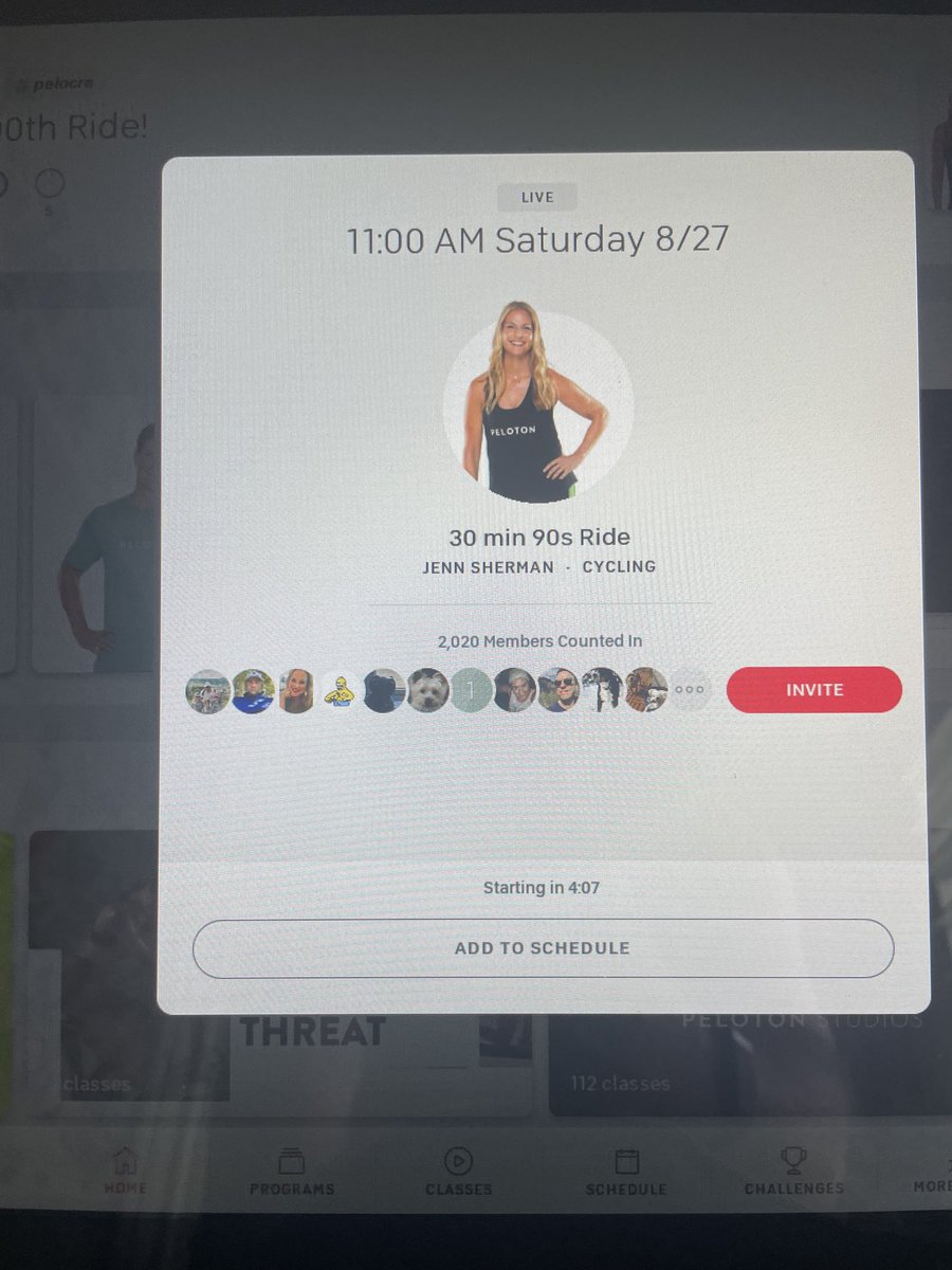 PCPGtyler's tweet photo. Come join me for my 300th @onepeloton ride, #peloCRE. https://t.co/TtbYRp2iYG