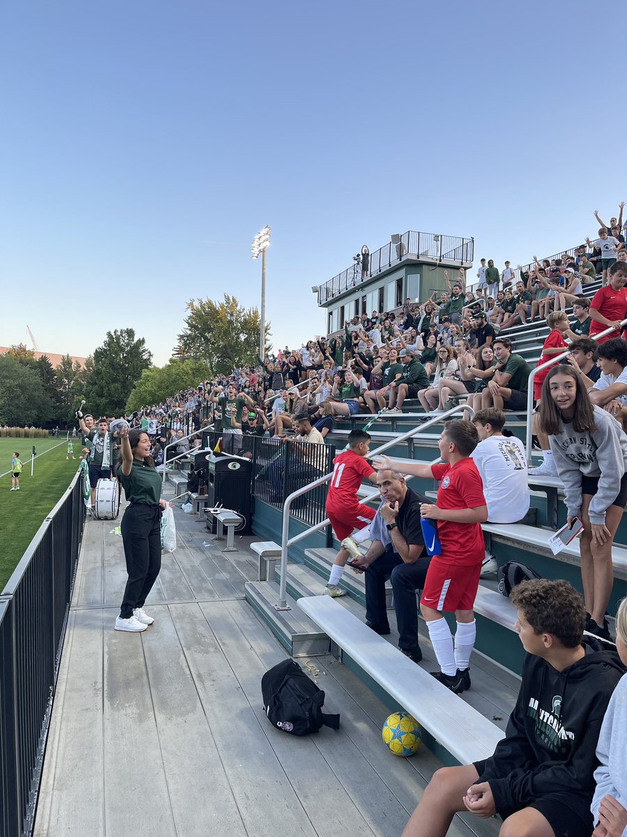Nothing beats a night at DeMartin! Thanks to the <a href="/RedCedarRowdies/">Red Cedar Rowdies</a> and our amazing fans!!

#GoGreen