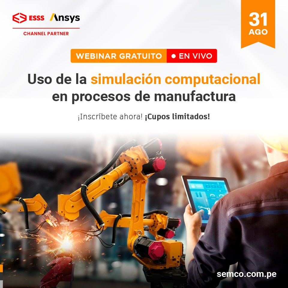 SemcoCAD's tweet photo. ¡Participa de nuestro webinar gratuito! 📈💪 Aprende sobre el uso de la simulación computacional en procesos de manufactura con el software #Ansys

¡Inscríbete aquí! https://t.co/hnLv7shK4F

📅 Fecha: 31 de agosto
🕒 Hora: 7:30 p.m.
💻 Modalidad: Online

#webinar #manufactura https://t.co/HsR8uDbL8a