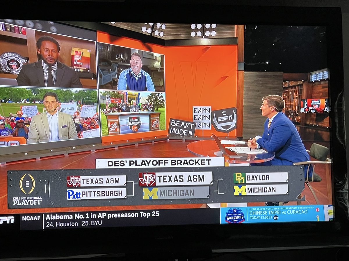 Travis_L_Brown's tweet photo. Here’s one for you Ags.

@DesmondHoward has Texas A&amp;M winning the natty this year. https://t.co/K1oJmMtueO