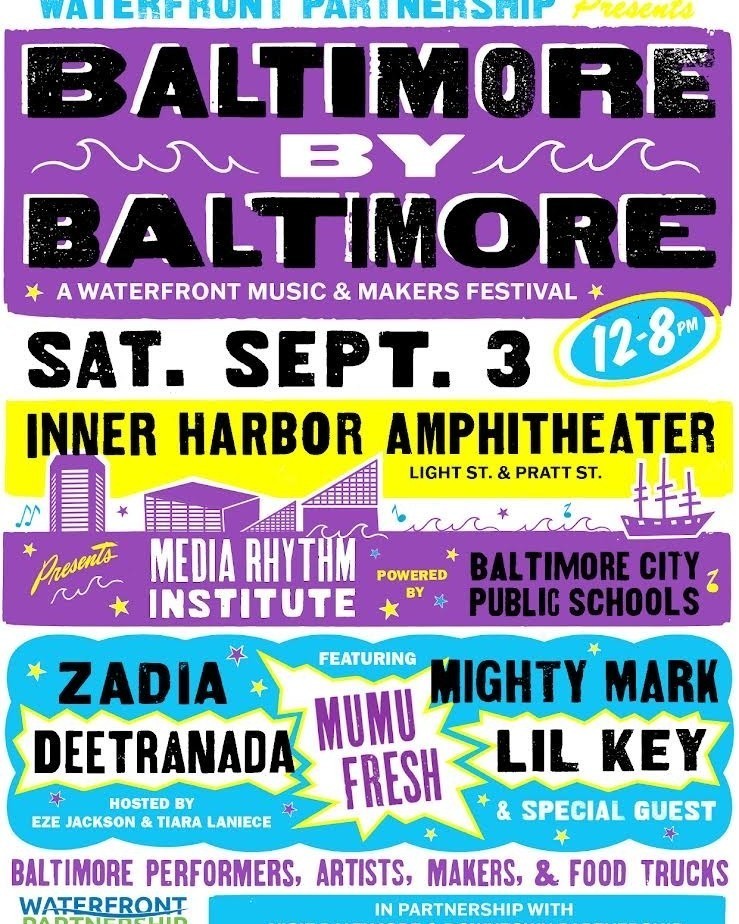MRIPrograms's tweet photo. Saturday, Sept. 3, 2022, come for an unforgettable celebration of #Baltimore's artists, makers, and food at the #BaltimorexBaltimore festival, 12 pm - 8 pm at the #InnerHarborAmphitheater. 
#MRIPrograms #MRIFamily #BxB2022 #MyBmore #BaltimoreCreatives https://t.co/ADYILcQfDo