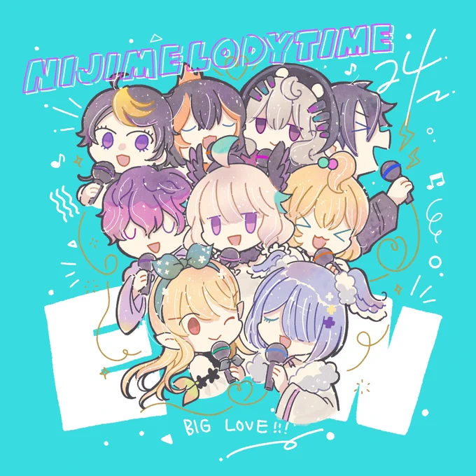 EN Let's goooooo #NIJIMelodyTime  #yaminoArt  #PetraArt  #Reimural  #AsumArt  #VioletAtelier  #Palouette #DrawMillie  #PomuPaint  #pendorART 
