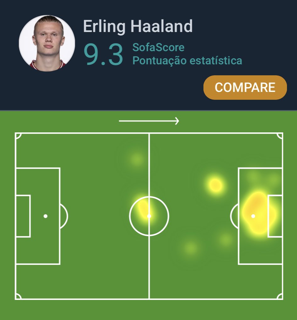 SofaScore Brazil on Twitter "PremierLeague 🏴󠁧󠁢󠁥󠁮󠁧󠁿 Erling Haaland foi
