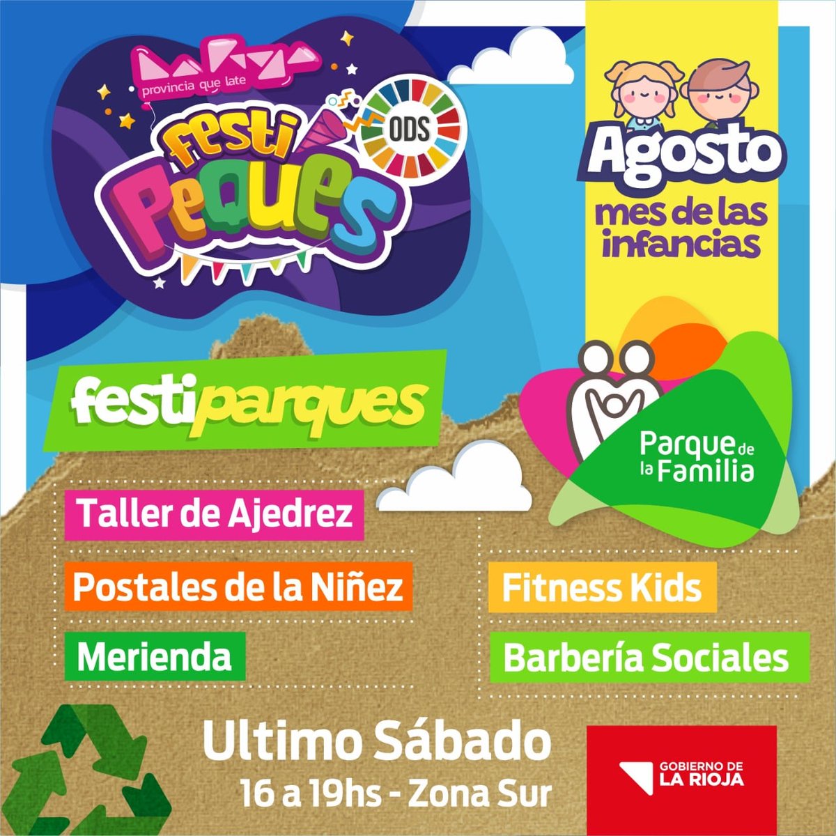festipeques's tweet photo. 🧡💚 𝙃𝙤𝙮 𝙐𝙇𝙏𝙄𝙈𝙊 𝙎𝘼𝘽𝘼𝘿𝙊 💜💛

Te esperamos para disfrutar un sábado divertido celebrando el #MesDeLasInfancias en el Parque de la Familia ❤️

Levante la mano quién va 🙋🙋‍♀️ https://t.co/IiQHezBcr6
