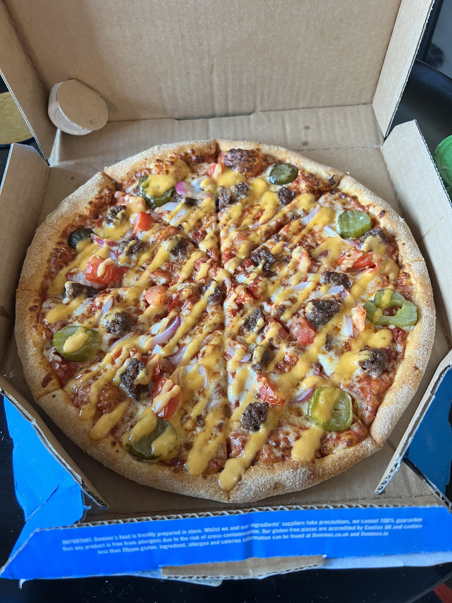 CRG on Twitter "Cheeseburger pizza from Domino’s possibly best pizza