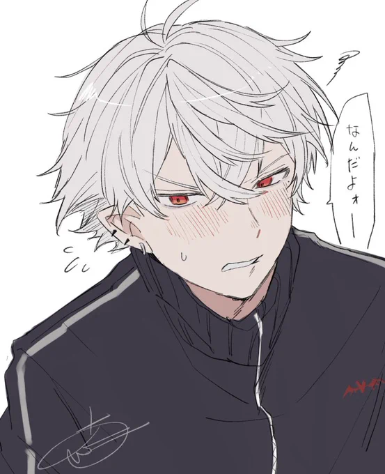 照れ顔無限生産できる…
 #KuzuArt 