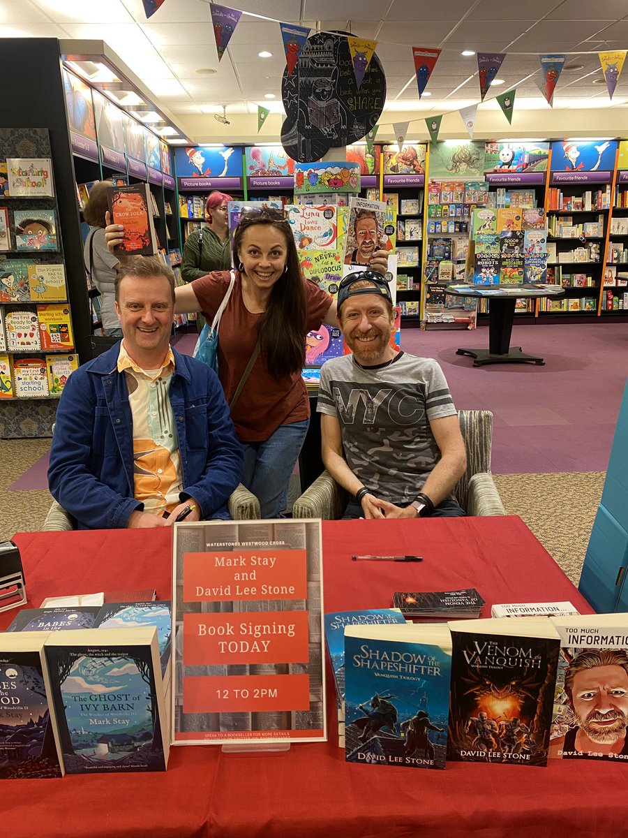 We also saw @inky_willis at the <a href="/W_stonesThanet/">Waterstones Thanet</a> signing 😁 <a href="/W_stonesThanet/">Waterstones Thanet</a> today with <a href="/MrDavidLeeStone/">David Lee Stone</a> and <a href="/markstay/">Mark Stay</a>