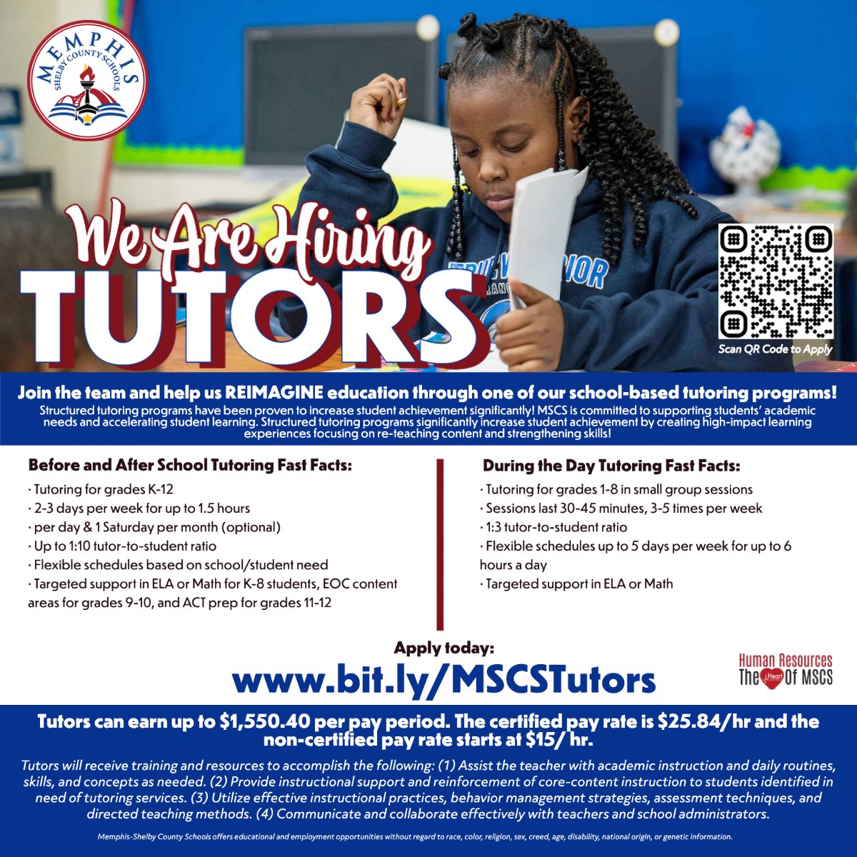 Become a tutor at any of our @SCSK12Unified locations and help students continue #TrendingUP📈📈📈  - visit chooseSCS.com and apply today!