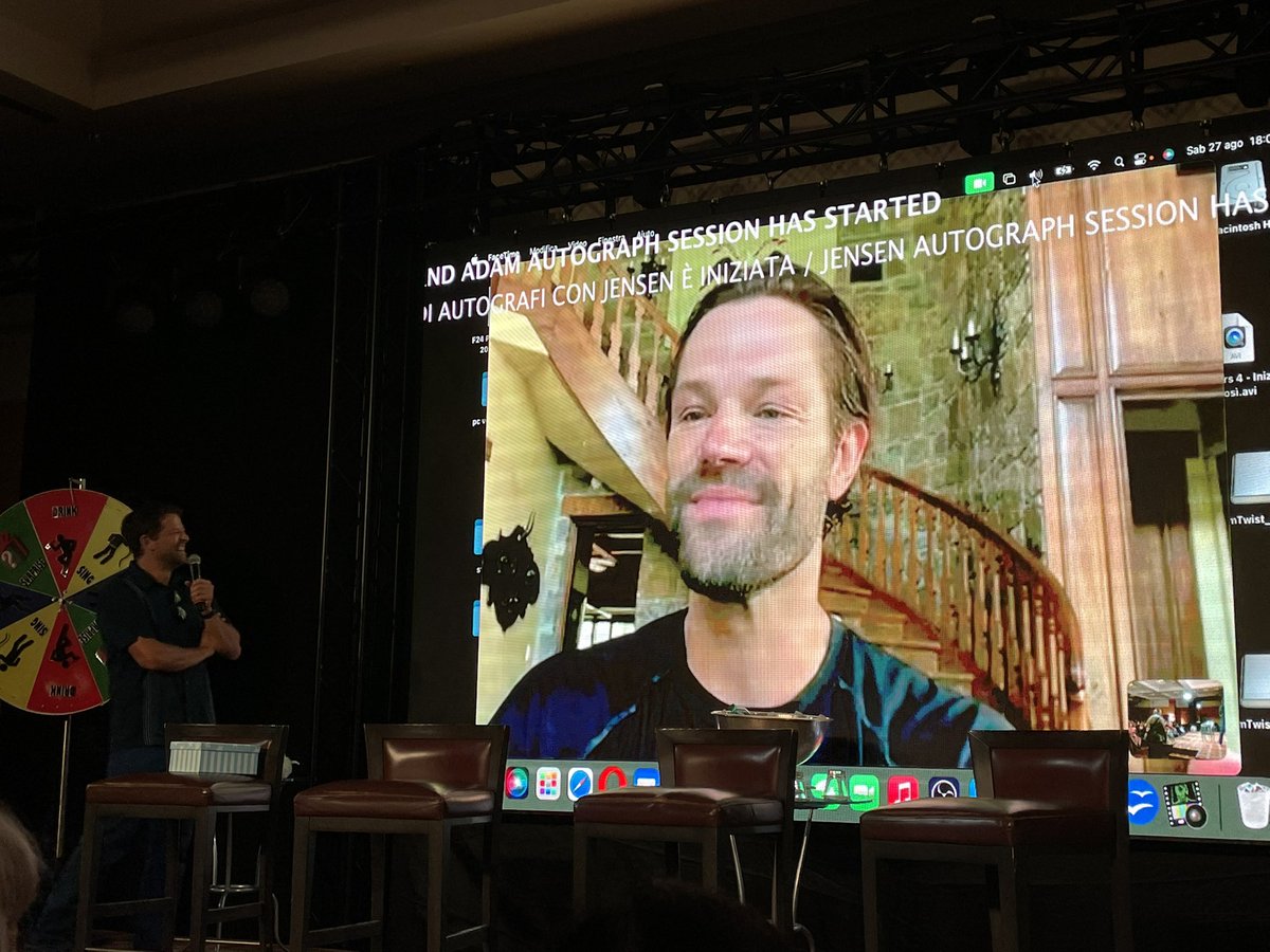 simogiuli's tweet photo. He's here too :) @jarpad @mishacollins #jibcon #jib12 #rome https://t.co/PkoIbFaSyl