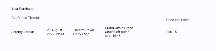 hedgie125's tweet photo. I have two tickets for the Jeremy Jordan concert in London this Monday. Unfortunately I can no longer go, selling for 45 each, DM if interested! @JeremyMJordan @LWTheatres https://t.co/MB5SiG2hOL