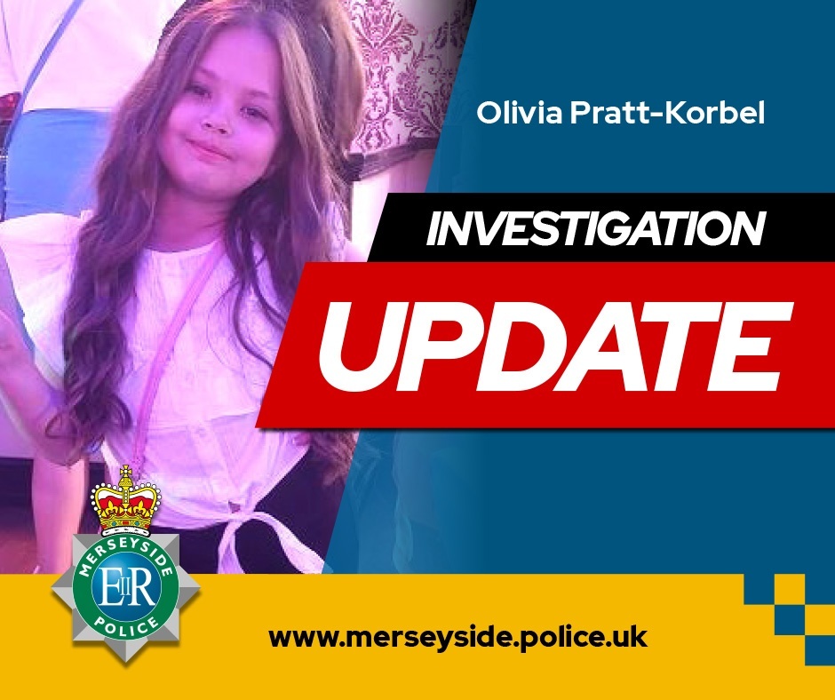 MerseyPolice's tweet photo. APPEAL | We are continuing to appeal for information following the murder of Oliva Pratt-Korbel on Monday night (22 August) in #Dovecot Were you in the area? Did you see anything? Footage can be submitted here: Public Portal (https://t.co/Vj3e076SLQ)  https://t.co/Hz06YguKwj https://t.co/HZhakTIOog