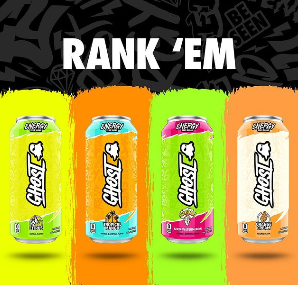 EagleDistTXK's tweet image. Which #ghostenergy do you love the most?! Drop 💚 💙 💗 🧡 and let us know! 

#goodenergy #getghost #ghostenergy