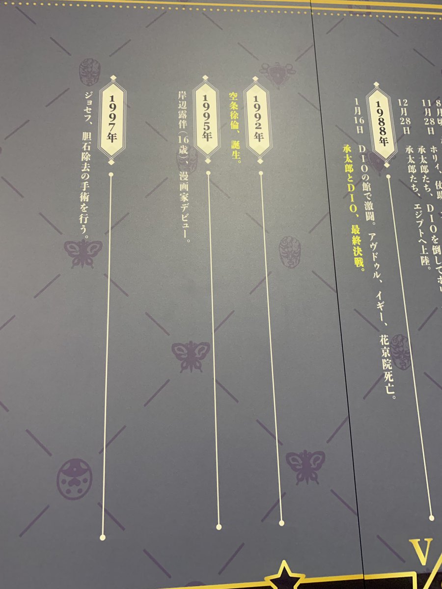 徐倫ちゃんが92年生まれ(今年30歳)なの興奮したけど、シーザーのアザがイレズミと書かれていたのは「!?」だった 