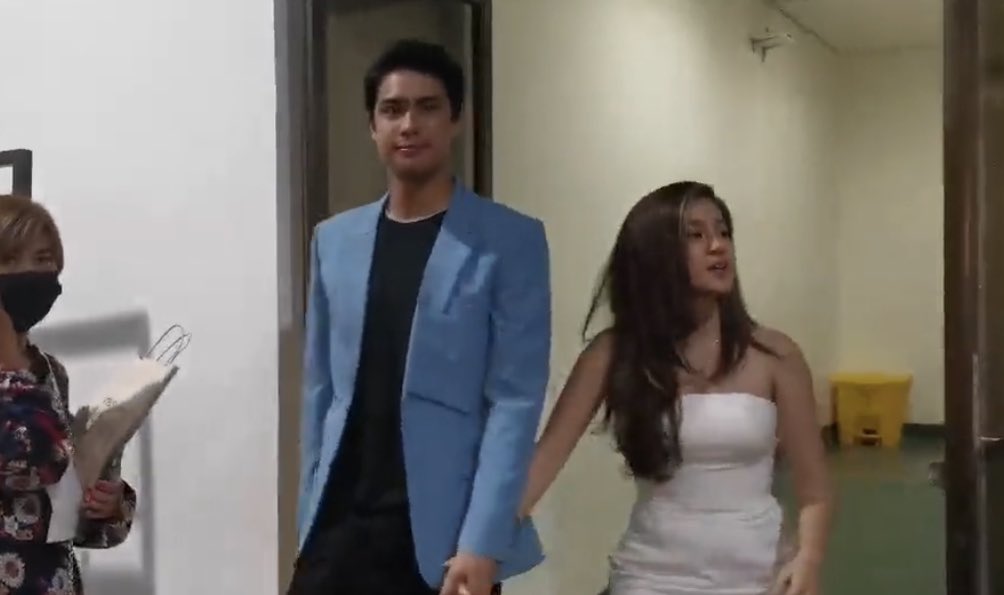 donnybelindax's tweet photo. I’m really loving their fit here 🥰🤍 #DonBelle for interview after the show!! ghaaad 

📸 Abs Cbn News https://t.co/yl5RcN33TU
