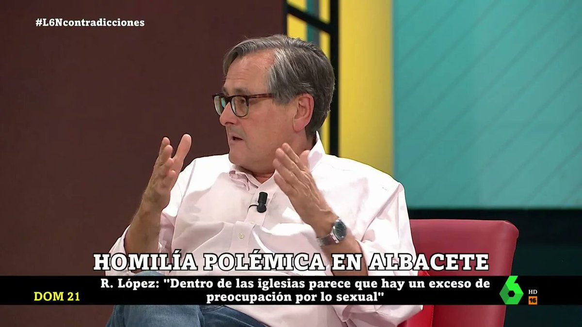 LGTBNews's tweet photo. TV > Paco Marhuenda en #L6N: "Un homosexual a lo mejor es mucho mejor católico, la Iglesia tiene que adaptarse a la realidad"

https://t.co/bZKk376NAI https://t.co/1xOtbgUEd1