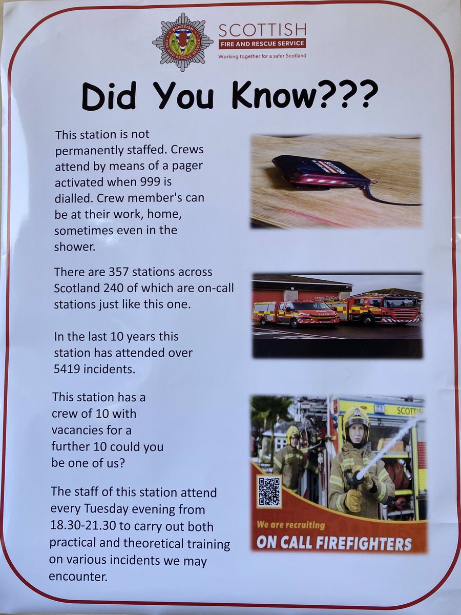P_Storrie's tweet photo. Thanks to all who supported &amp; attended Troon Fire Station today @fire_scot @Scotfire_ENSA @AyrshireSPolice @firefighters999 @SFRHTtweet
Here is some info about the station &amp; the equipment they use. 🚒
If you are interested in joining click the link below👇
https://t.co/dAlzFaPkrr https://t.co/CDDUvOPiOG