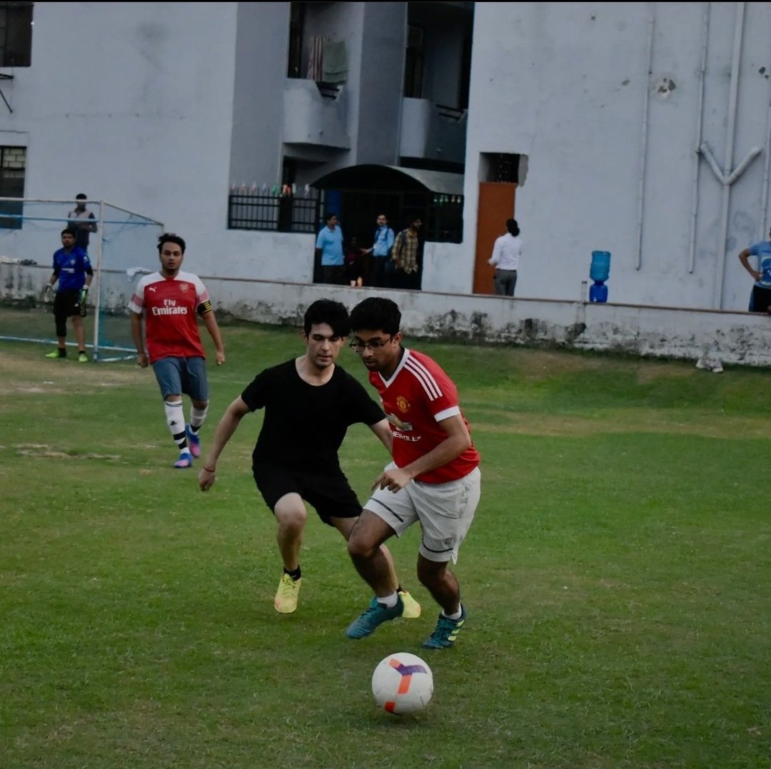 MediaBimtech's tweet image. &quot;The harder you work, the harder it is to lose.&quot;

Some moments from the edge-of-the-seat football game organized by Food n Boot. 
Juniors lost the match by 3-1.

#lifeatbimtech #bimtech #wekeepyoutrending #sports #football