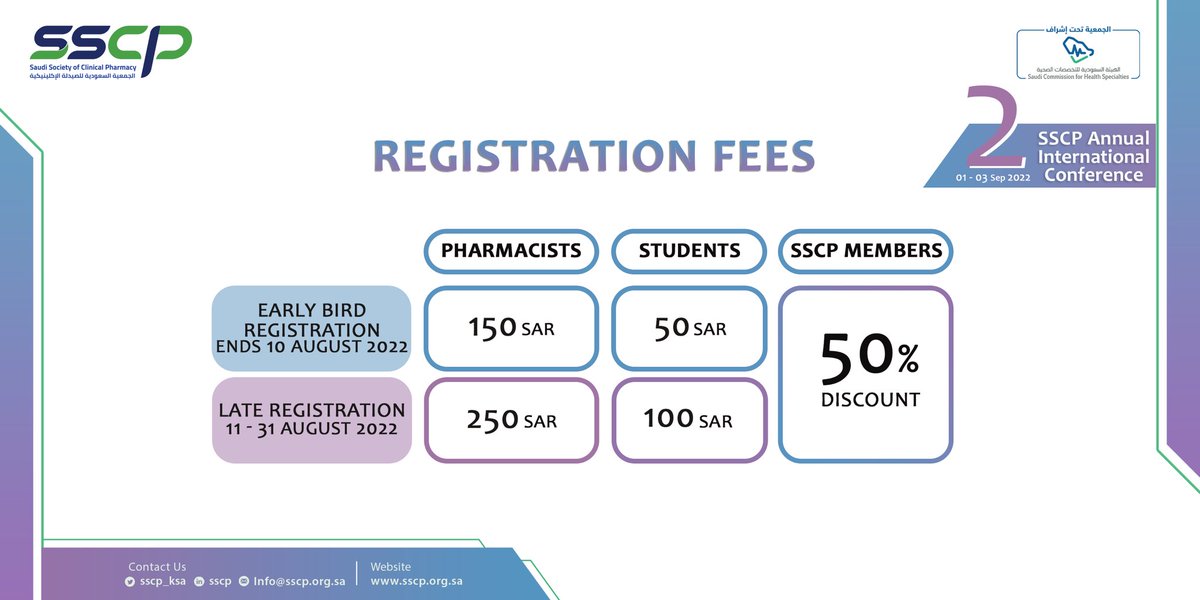 Saudi Society of Clinical Pharmacy tweet media