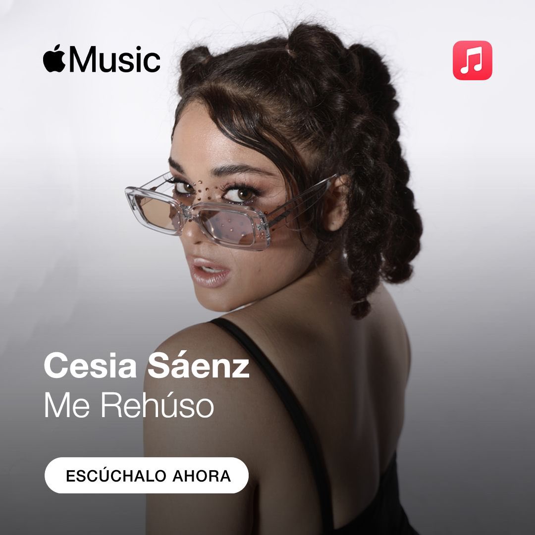 CesiaSaenzOfic's tweet photo. Mia amores los invitó a que escuchen Me Rehuso en Apple Music ❤️‍🔥🪐 Los amo leoncitos @AppleMusic @sonymusicmexico https://t.co/CbWUUD9hTh https://t.co/scS94ylvL4