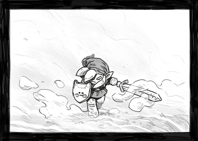 Little Link sketch! There's a chill in the air…! Fall approaches! 