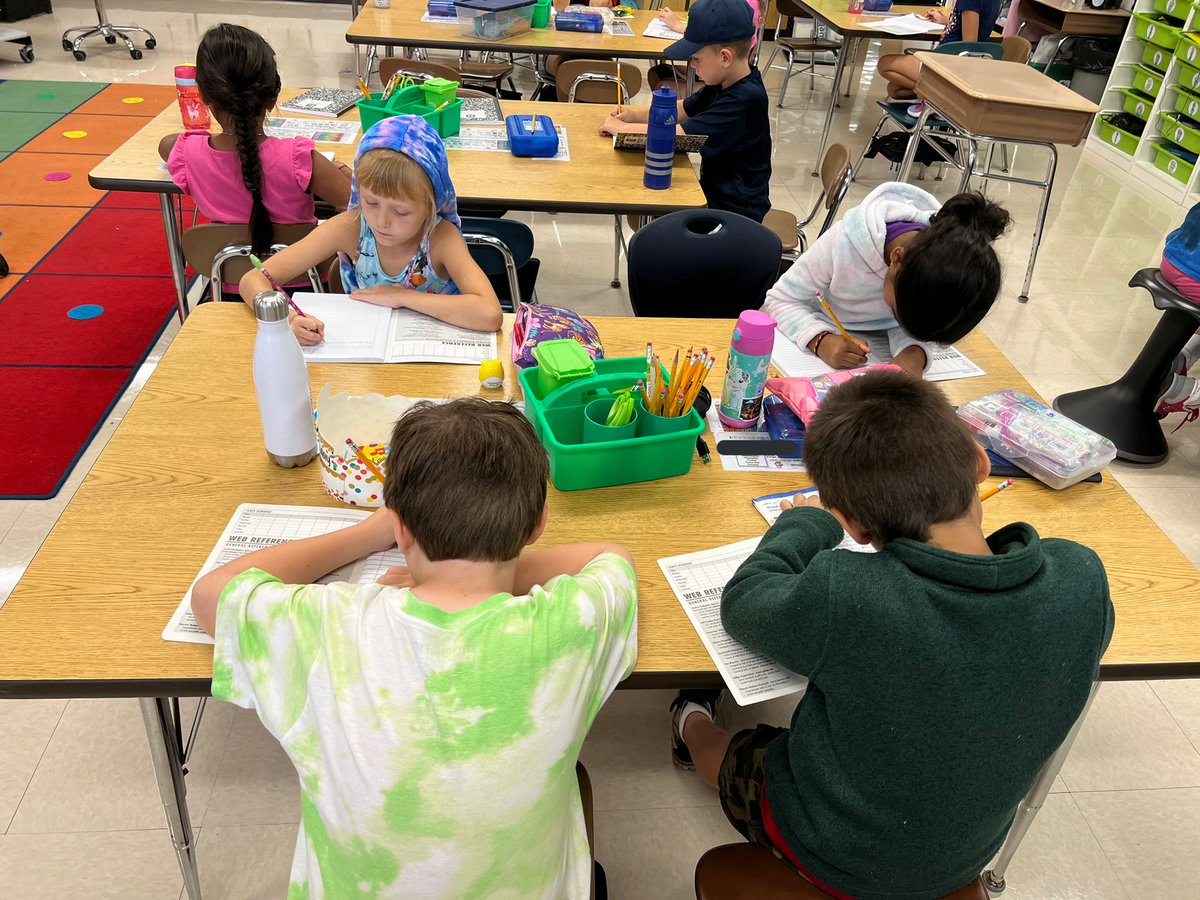 Look at how hard these writers are working! We wrote letters about what we did this week in second grade. Make sure you check them out! 📓✏️ ✉️ #iginspires #rtsd26lifeready