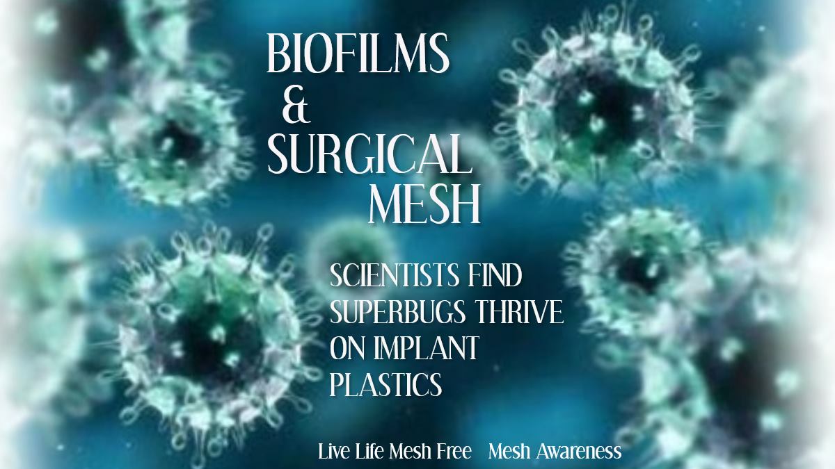 Guess What? Those who are #MeshInjured knows this too! They are called Biofilms Nasty Infectious Biofilms that can detach from the #Mesh Implant and can attach to any organ or all causing  Chronic Inflammation - Chronic Infections - Chronic Pain = Diseases #Autoimmune included!