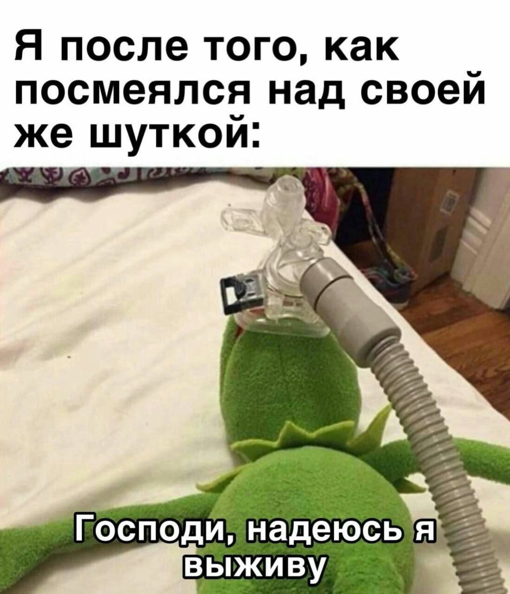 RussianMemesLtd's tweet photo. me after laughing at my own joke:

God, I hope I survive https://t.co/8SS36Nwj4i