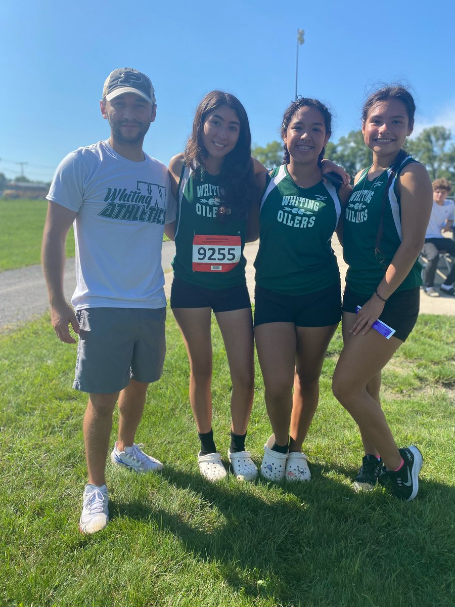 WhitingXC's tweet photo. Today our Whiting Cross Country ran at the Morton Invitational!
- Girls team with 3rd place
- 2 girls placed top 20! Yolanda Esparza at 8th and Citali Vargas at 15th!
- 2 boys placed top 20! Genaro Herrejon at 17th and Lucas Lechuga at 14th! 
#WhitingXC #OTF https://t.co/4DhMVPLglC