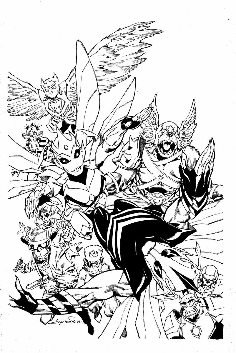 Cyber Hornets comic Issue #3 alt cover pencil and inks done by <a href="/aaronlopresti/">aaronlopresti</a>

#comicbooks #NFTCommunity #nftcollector #NFTProject #art #artshare