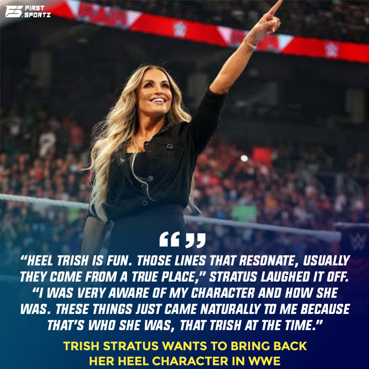 Trish Stratus desires for her WWE heel identity to return.
.
.
.
#WWE #WWERaw #WWENXT #WWE2K22 #WWECastle #WWEOttawa #wrestling #WrestleMania #WrestlingTwitter #wrestleUNIVERSE #wrestlingcards #desire #return #firstsportz #firstsportzwwe https://t.co/6rpfsf5JdF