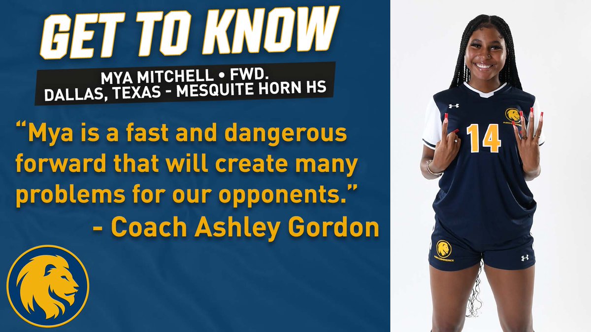 Lion_WSOC's tweet photo. Get to know Lion forward, Mya Mitchell! #UnleashTheBeast https://t.co/kyDcu10bAr