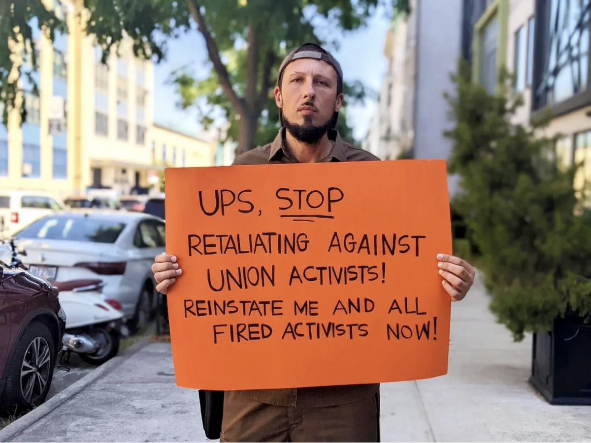 DitmarsSBWU's tweet photo. @BenFredericks was fired by @UPS in retaliation for union activism! Support him and other UPS workers at an Emergency Rally this Thursday! Reinstate all fired workers! @Teamsters #Local804
Thursday, Sept. 1, 8am
50-02 55th Ave, Maspeth, NY 11378 https://t.co/pDpqvKWmFz