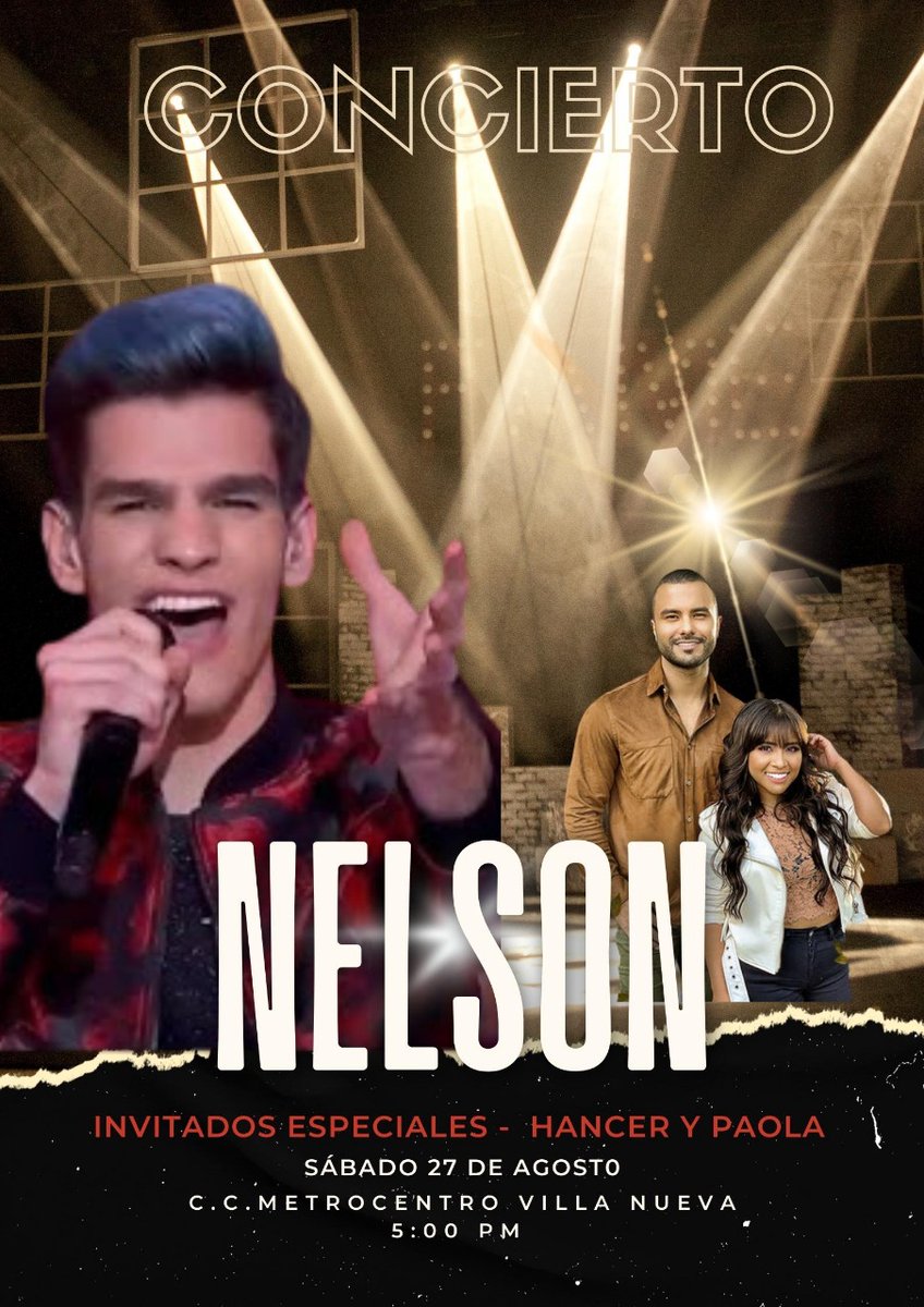 NELSON TRIUNFANDO 
#NelsonEnConcierto