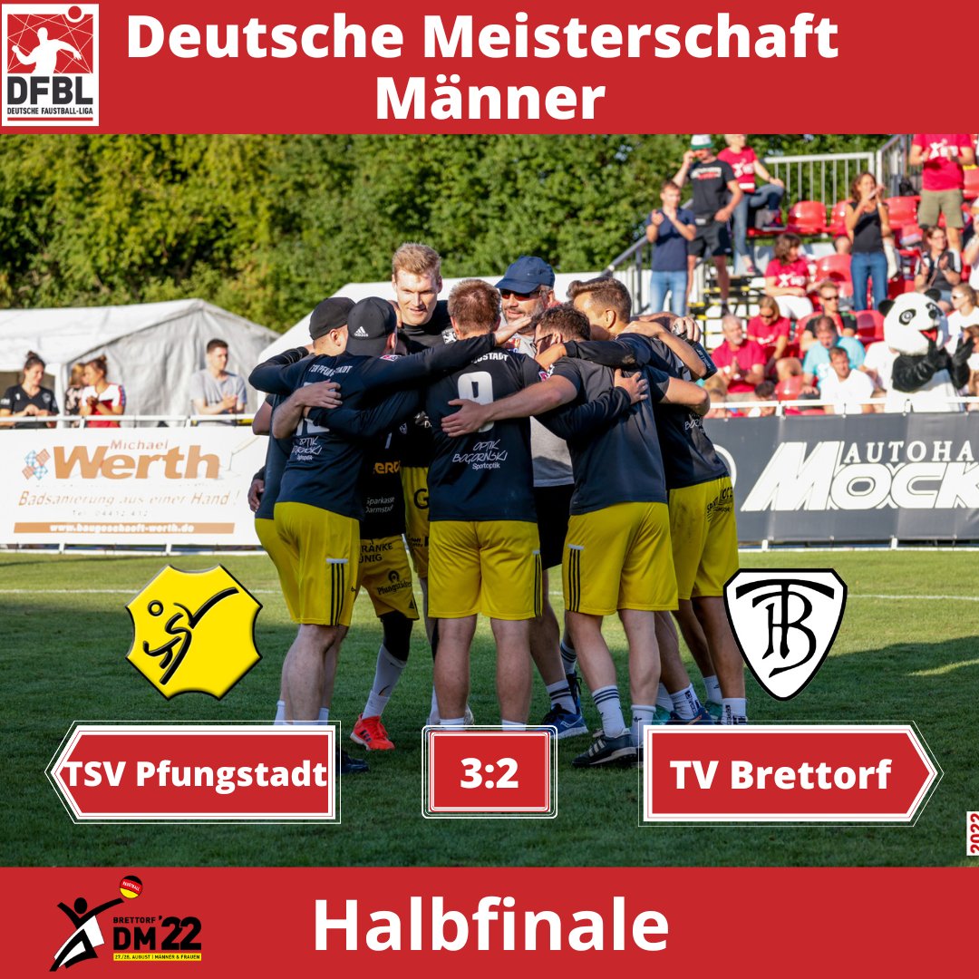 faustball_de's tweet photo. Der TSV Pfungstadt bezwingt den Gastgeber TV Brettorf in einem spannenden Spiel mit 3:2 und steht im Finale der DM gegen den TV 1880 Käfertal:
https://t.co/mWe9WOvjMg
#faustball #fistball #punhobol #sport #team #sports #dfbl #brettorf #faustballdm22 📸DFBL/den Dulk https://t.co/oh7s12wnwn
