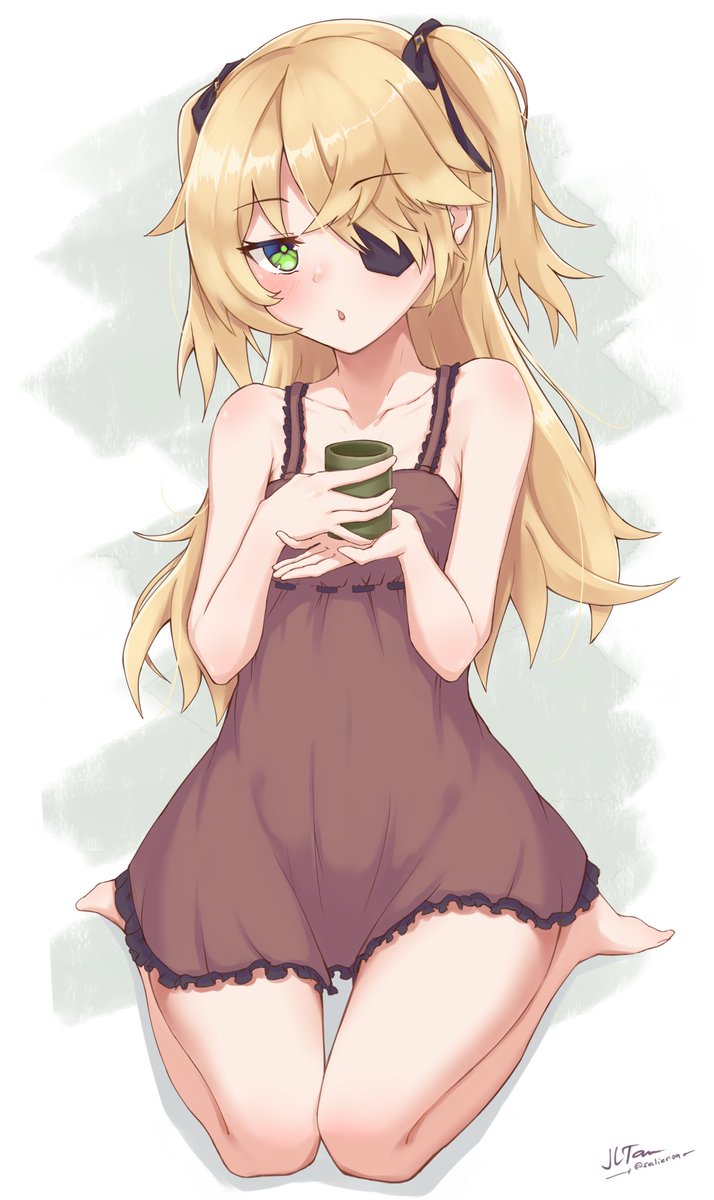TevyatMuses's tweet photo. "What's the ma- I-I mean... Ahem... What problems cloud thy mind, dear traveller?"

Fischl gently held a small cup of green tea in her hand, having just only woken up a few minuts prior. https://t.co/P4GEz9Av8Q