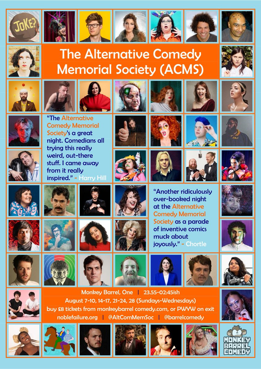AltComMemSoc's tweet photo. Edinburgh | Sunday 28th August | @BarrelComedy One | midnight | £8, from https://t.co/ujpDakmVjI, or PWYW on exit

OUR ANNUAL AWARDS CEREMONY 🏆🏅✨ https://t.co/X8Ui3p4CHv
