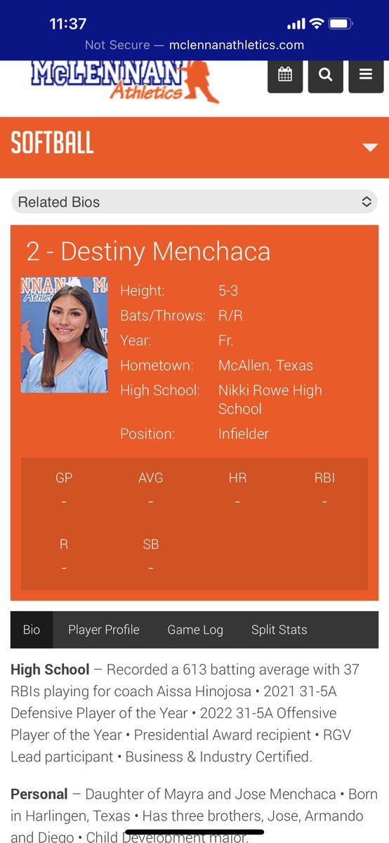 RoweSoftball's tweet photo. 2-0 will now be just 2! Destiny Menchaca @destinyyrenae will be representing @Rowe006 and the @RoweSoftball program this year at McLennan College in Waco, TX! #dogreatthings #warriortough #alumni https://t.co/HUD9XTKZr3