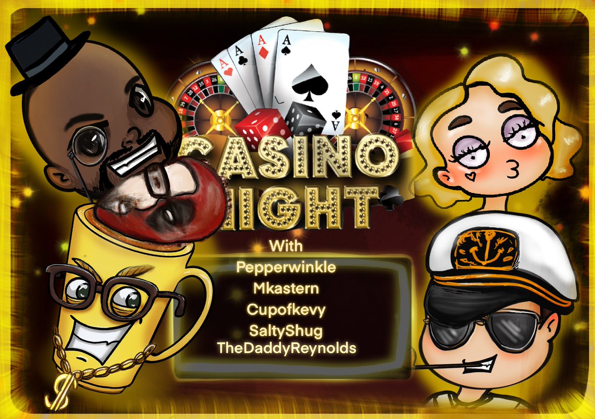 CASINO NIGHT TONIGHT! 4pm MST. Come see if we win it all or lose everything at twitch.tv/mkastern

We are 2/4 for winning !!!!