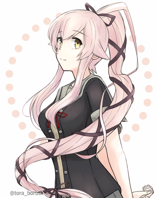 #自分の好きなキャラ一人の画像を四枚貼る#艦これ由良さん 