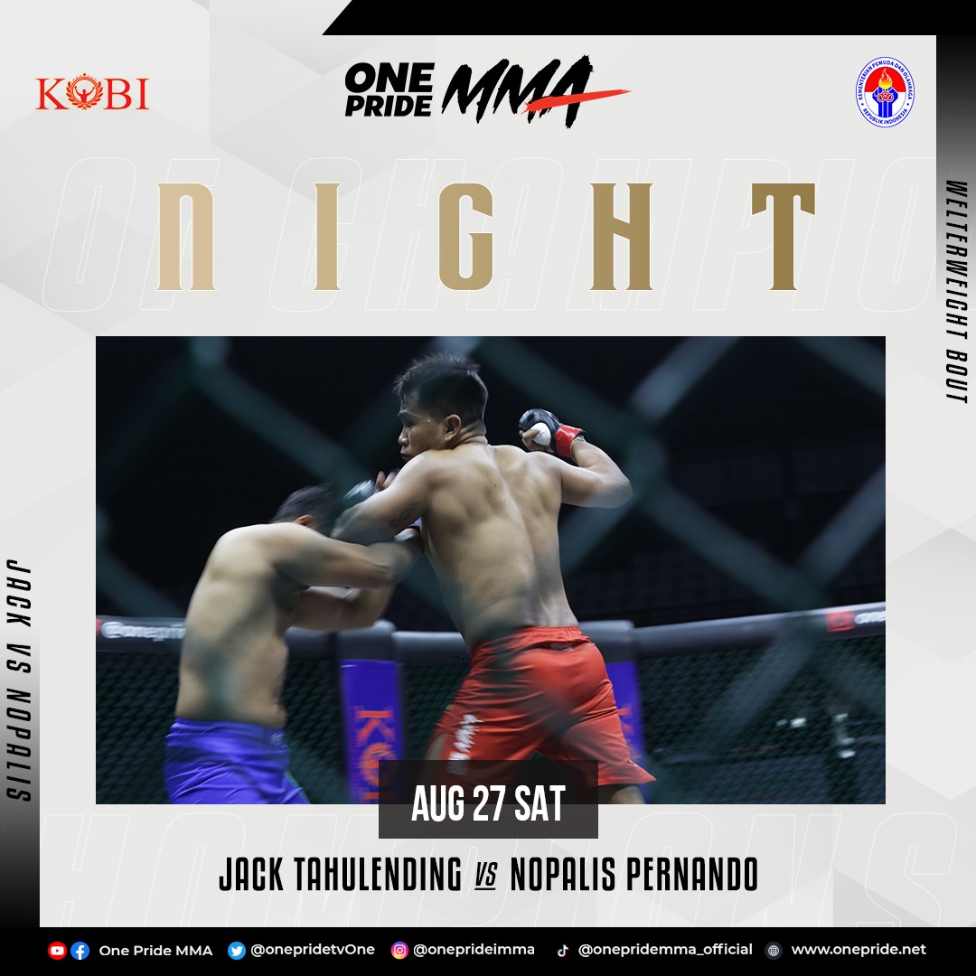 onepride_mma's tweet photo. Tak butuh waktu lama! Jack Tahulending beri kenangan pahit kepada debutan One Pride di ronde pertama
.
#OneprideMMA #OnepridetvOne #FightNight61 #KOBI https://t.co/7mCTPxzQ7H