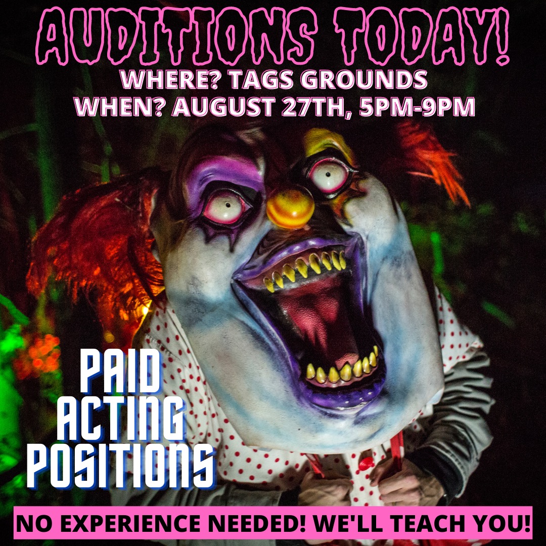 Tagsylvania's tweet photo. Can’t wait to see everyone at auditions today! It’s going to be a screaming good time 👻
#tagsylvania #screamteam #hauntedattractions https://t.co/jB5fB9YhFT