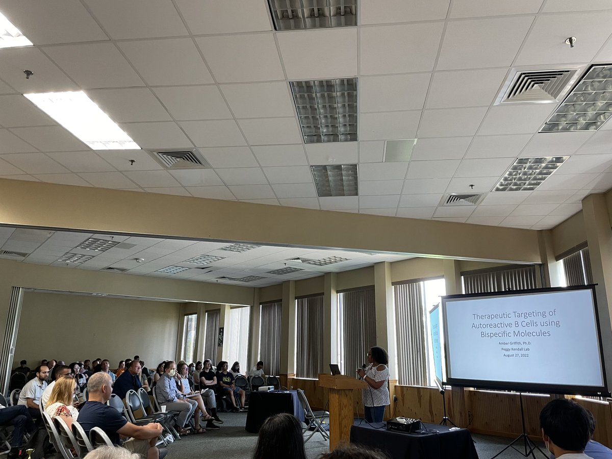 WUSTL Immunology (@wustlimmuno) on Twitter photo Dr. Amber Griffith <a href="/Agriffithebiol1/">Dr. Amber Griffith</a> from the Kendall Lab presenting her work on Therapeutic Regulation of Autoreactive B Cells Using Bispecific
Molecules! <a href="/WUSTLImmPostdoc/">WUSTL Immuno Postdocs</a>
<a href="/WUSTLImmuno/">WUSTL Immunology</a> #aRetreatToRetweet Dr. Amber Griffith <a href="/Agriffithebiol1/">Dr. Amber Griffith</a> from the Kendall Lab presenting her work on Therapeutic Regulation of Autoreactive B Cells Using Bispecific
Molecules! <a href="/WUSTLImmPostdoc/">WUSTL Immuno Postdocs</a>
<a href="/WUSTLImmuno/">WUSTL Immunology</a> #aRetreatToRetweet