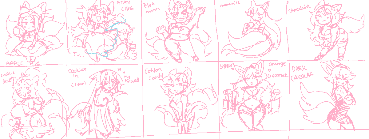 Ice cream foxes >:3 