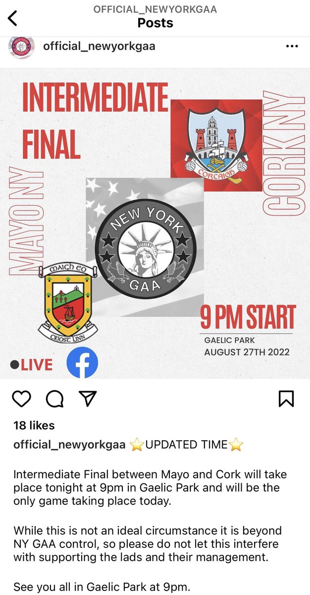 Our NY SC game v St Barnabas tonight at 8pm has been called off due to a fixture mix up with Manhattan College &amp; NYGAA. We await details of a new date &amp; time for the game. 
This is a deeply unsatisfactory situation as was the means of informing our club of the situation.
🌚 🏐 🕛