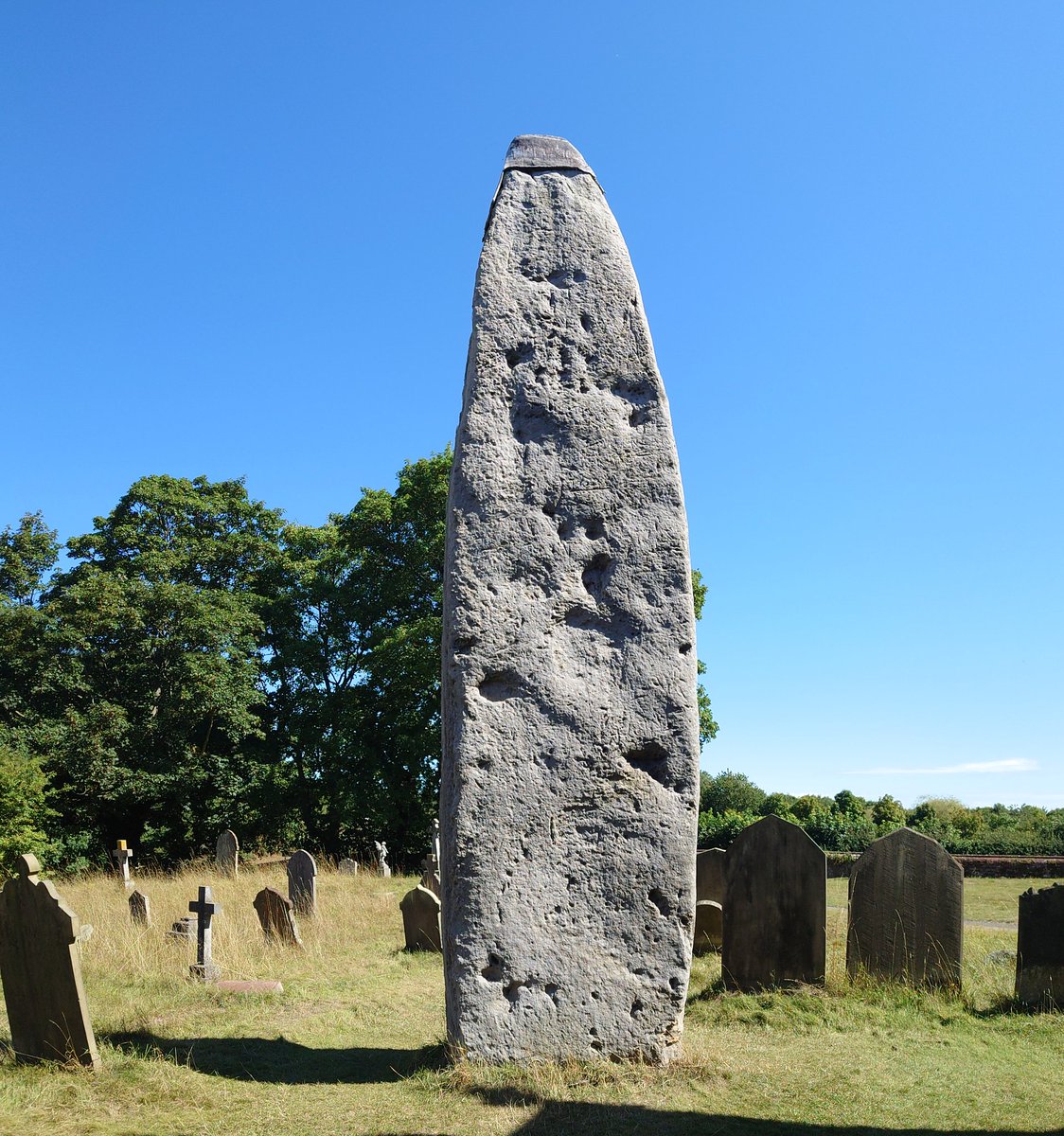 Leonieconserva's tweet photo. Today's exploring involved seeing the Rudston #neolithic #monolith, was fantastic to see and so much bigger than I could imagine at 7.8m with some estimating the same length below the ground! #exploringlocal #exploring https://t.co/NtNUzOk8e0