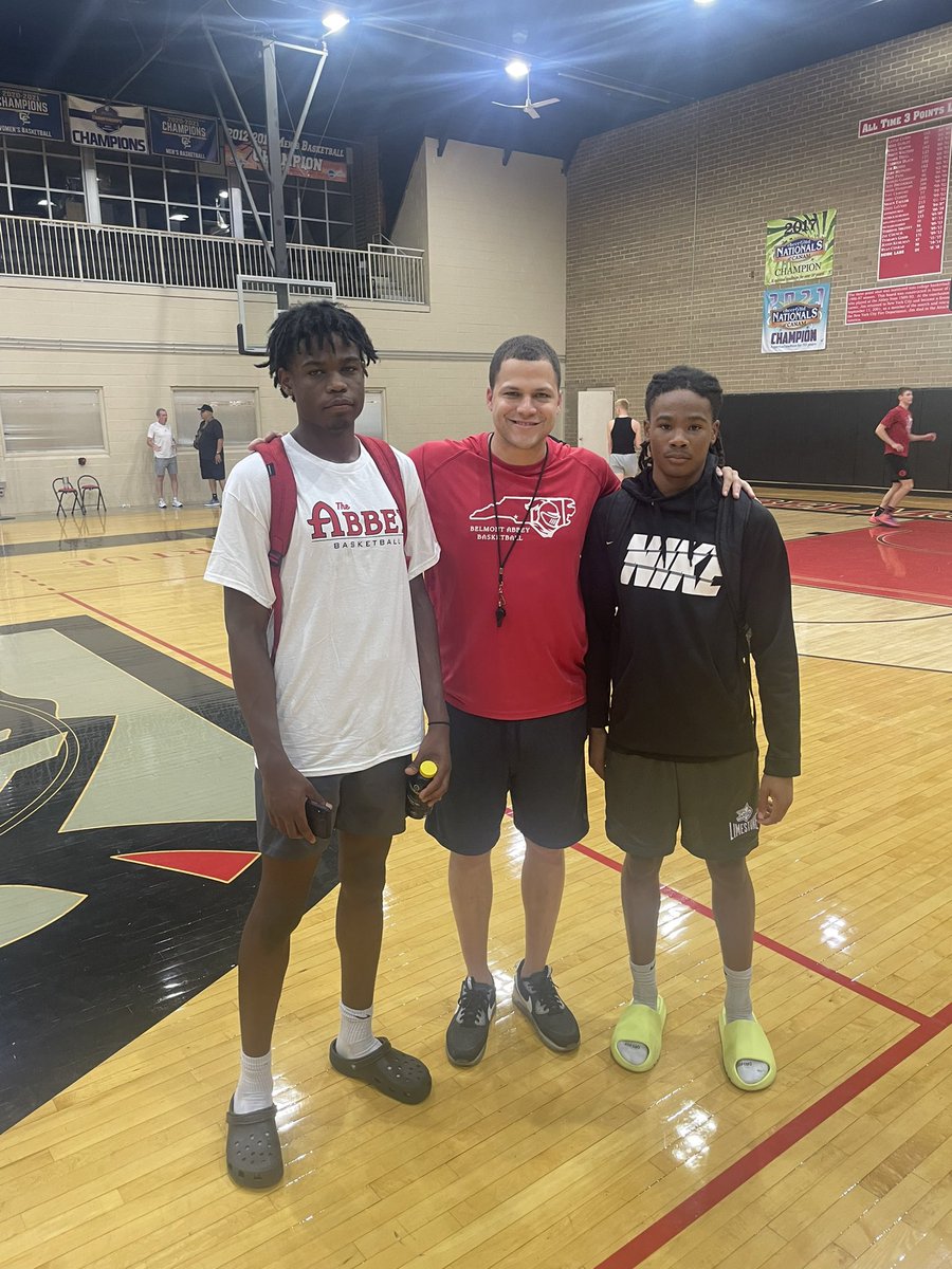 Loved watching <a href="/sekaniqcoleman/">Sekani Coleman</a> and <a href="/KendalMcdougald/">Kendal McDougald</a> compete this morning at Belmont Abbey! Thank you <a href="/AbbeyMBB/">Belmont Abbey Men’s Basketball</a> and <a href="/coachdbelfield/">David Belfield</a> for having us!! The Bulls are getting ready for this season <a href="/Gm4Sports/">Greater Metro 4 Conference</a> <a href="/HRHSrecruits/">RecruitTheRidge</a> <a href="/Phenom_Hoops/">Phenom Hoop Report</a>