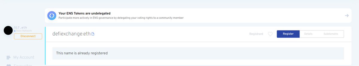 Just registered defiexchange.eth for a premium of $200. Two word gold?

FUD me please