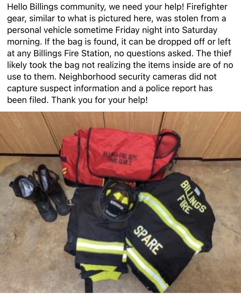 BillingsMT's tweet photo. Be on the look out for these stolen items…thank you! https://t.co/DQkKzhSSjZ
